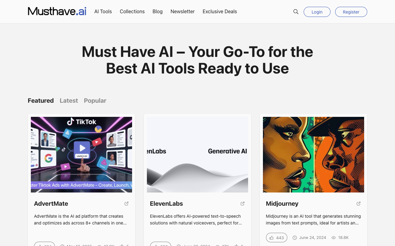 Must Have AI - Explore the Best AI Tools and Resources AI Marketing