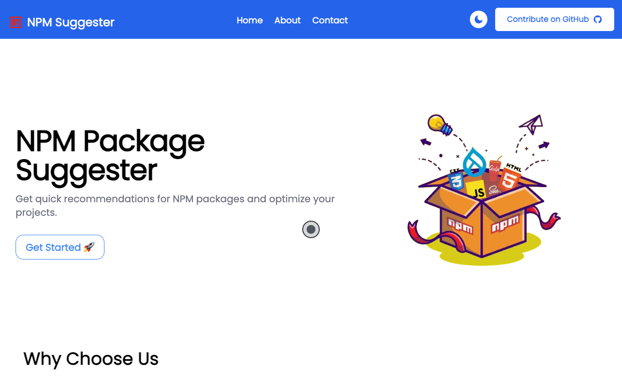 NPM Suggester - Get quick recommendations for NPM packages