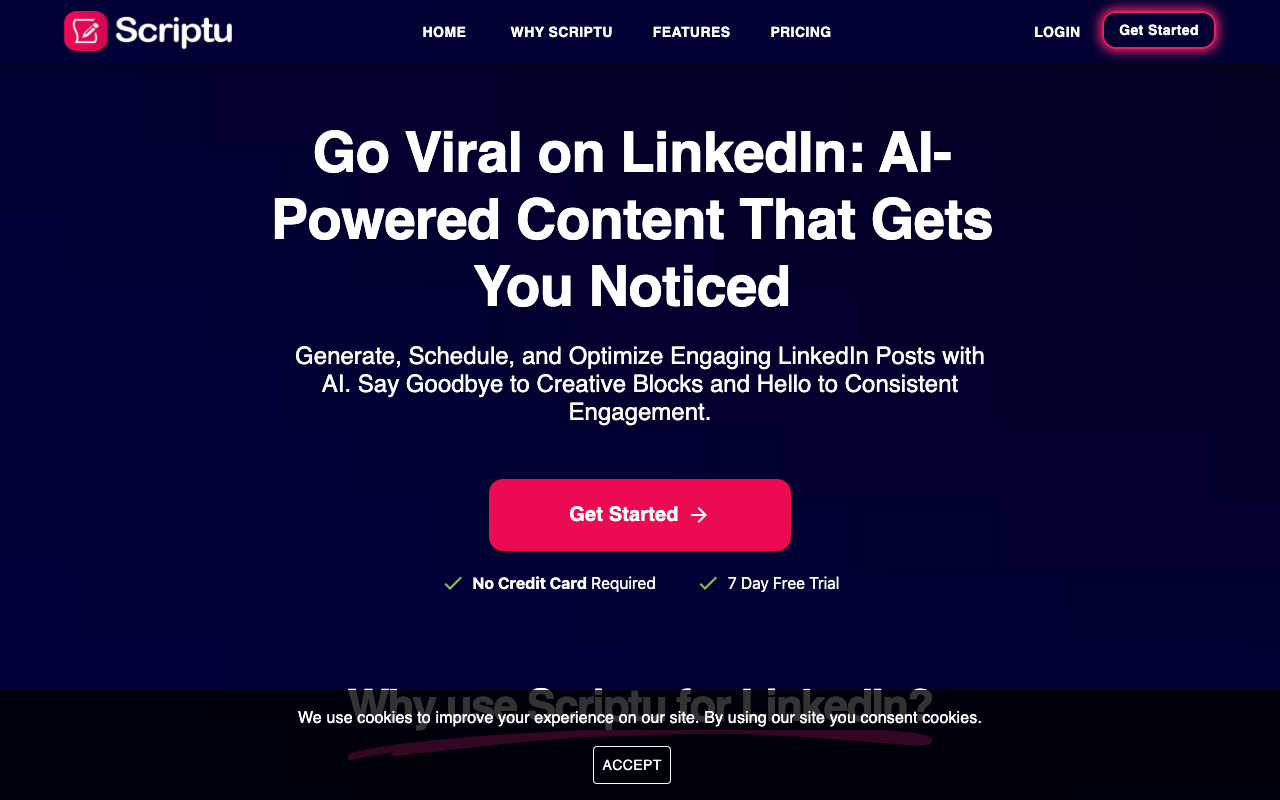 Scriptu - Smart Solutions for LinkedIn Content and Engagement