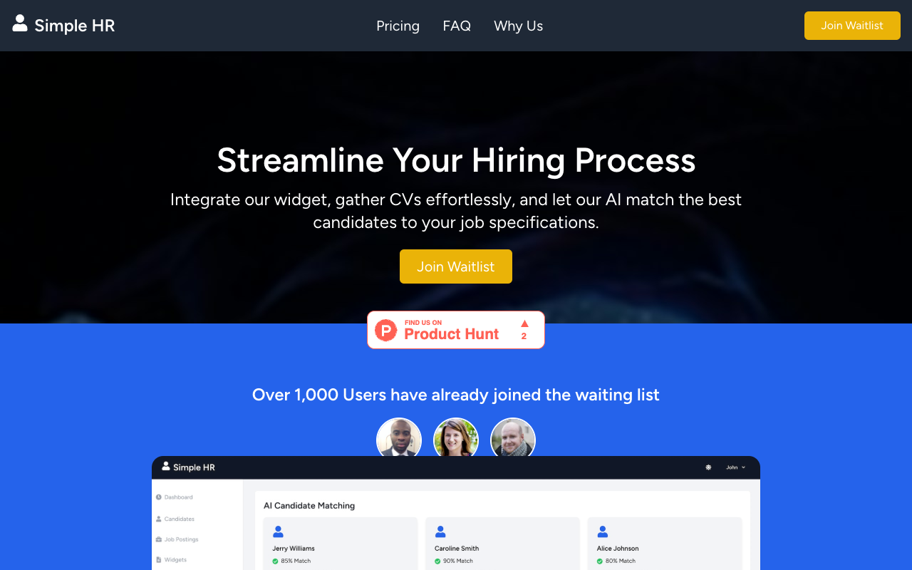 Simple HR - Revolutionize Hiring: AI-Powered Recruitment Simplified