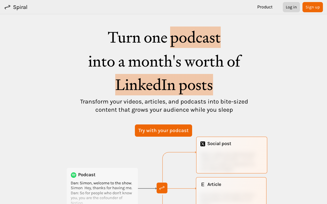 Spiral - Scale yourself by automating 80% of your repetitive tasks