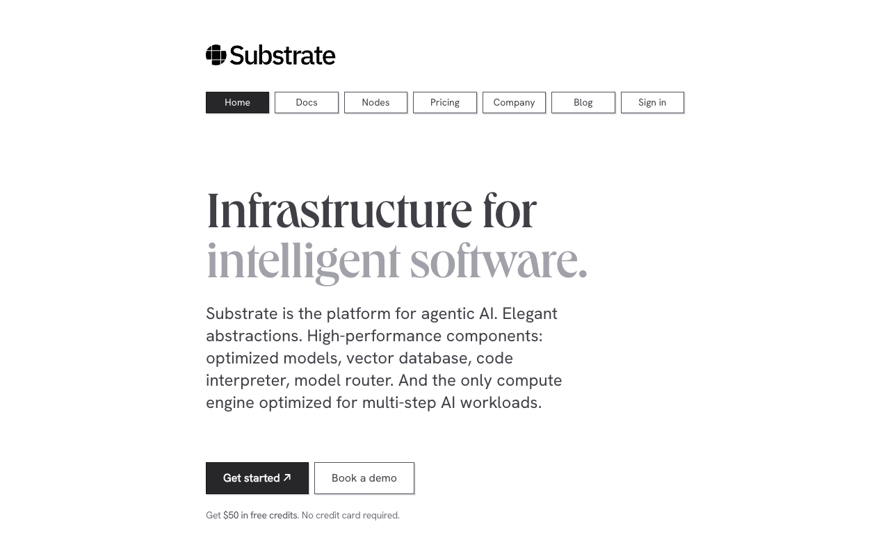 Substrate - Multi-step AI programs that run fast