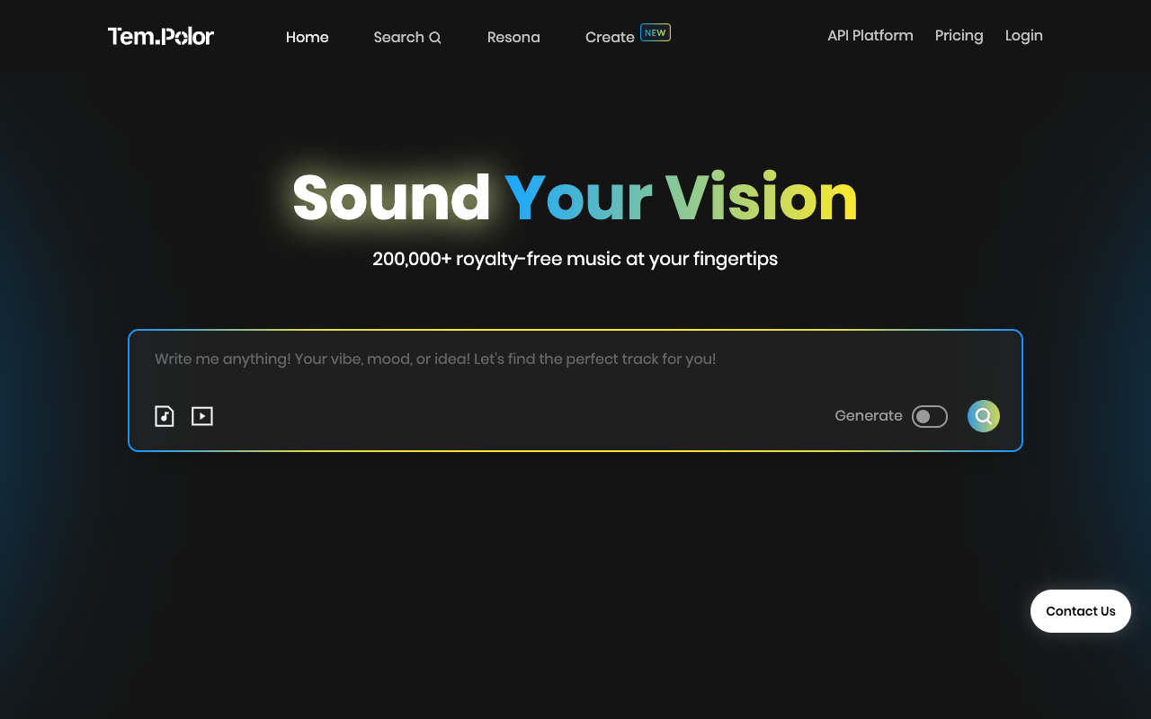 TemPolor - AI Customized Music for Video/Photo