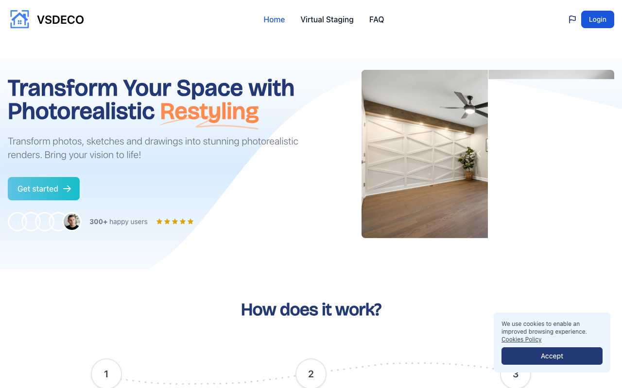 VSDECO - Transform Your Space with Photorealistic Restyling
