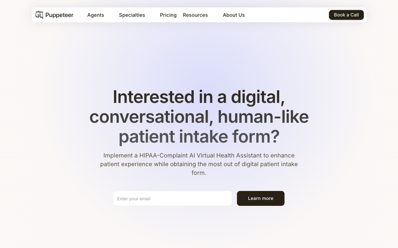 AI Patient Intake - Patient intake forms, enhanced with conversational AI power