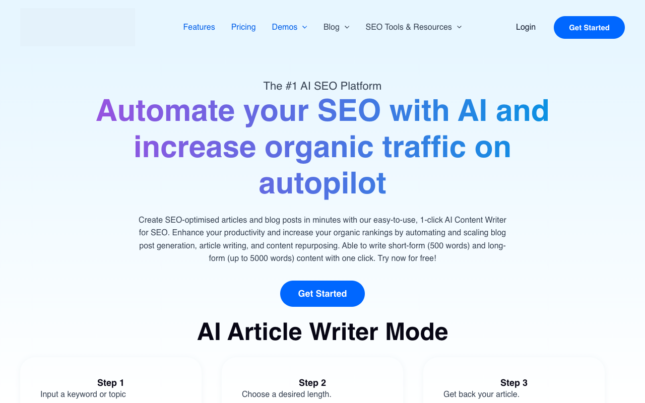 AI SEO Writer - Write SEO-optimized articles of configurable length