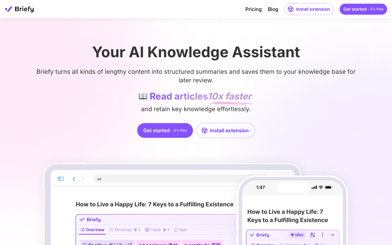 Briefy - Your AI Knowledge Assistant