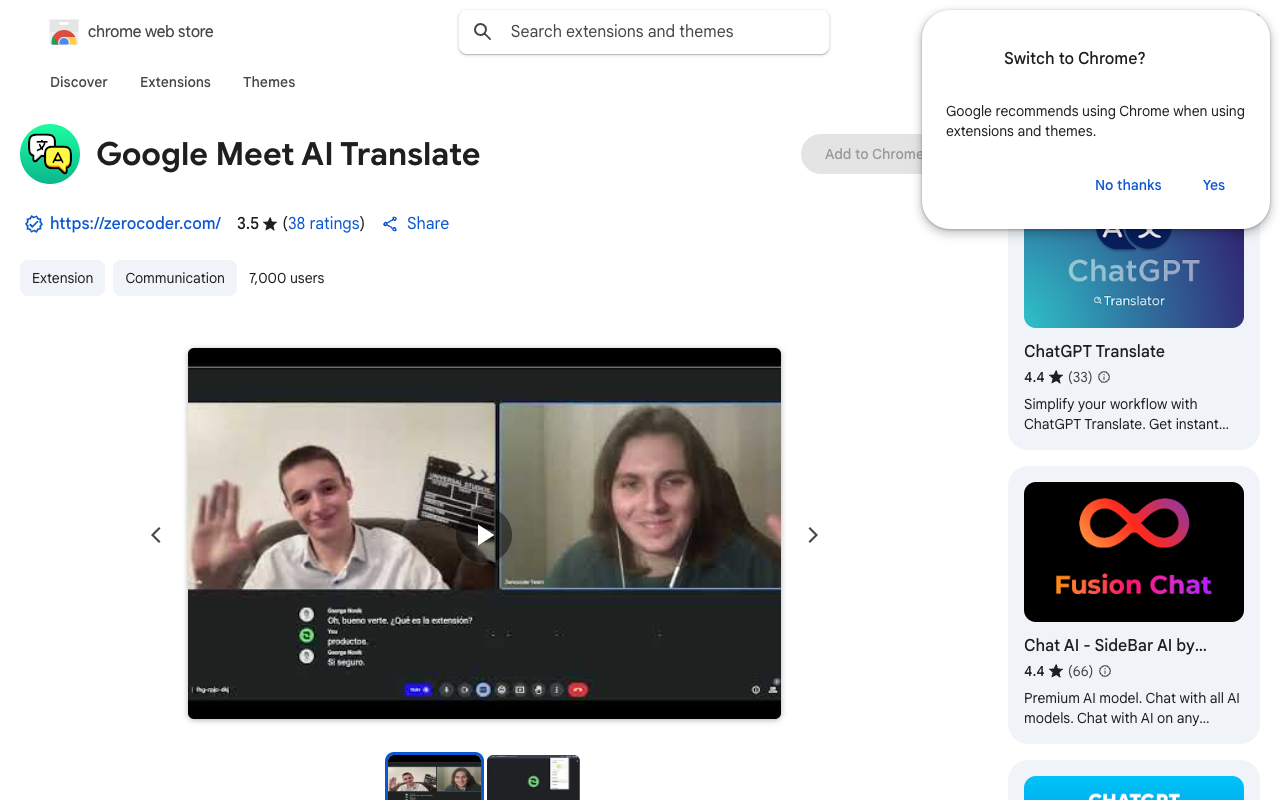 Google Meet AI Translate - Translate from any language to any language with captions