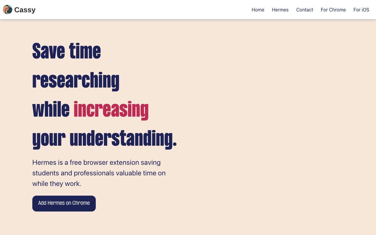 Hermes - Clear, trustworthy answers, anywhere on the web, with Hermes