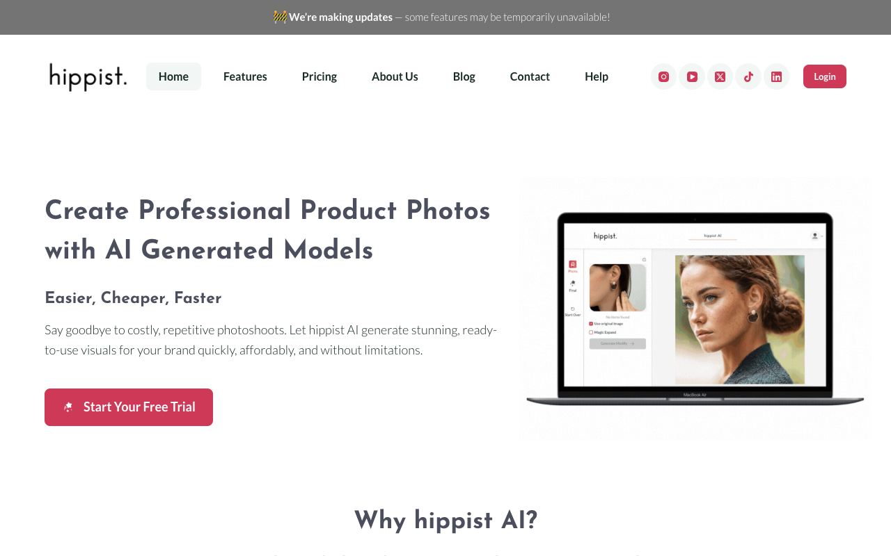 Hippist AI - Transform Your Product Photography with AI
