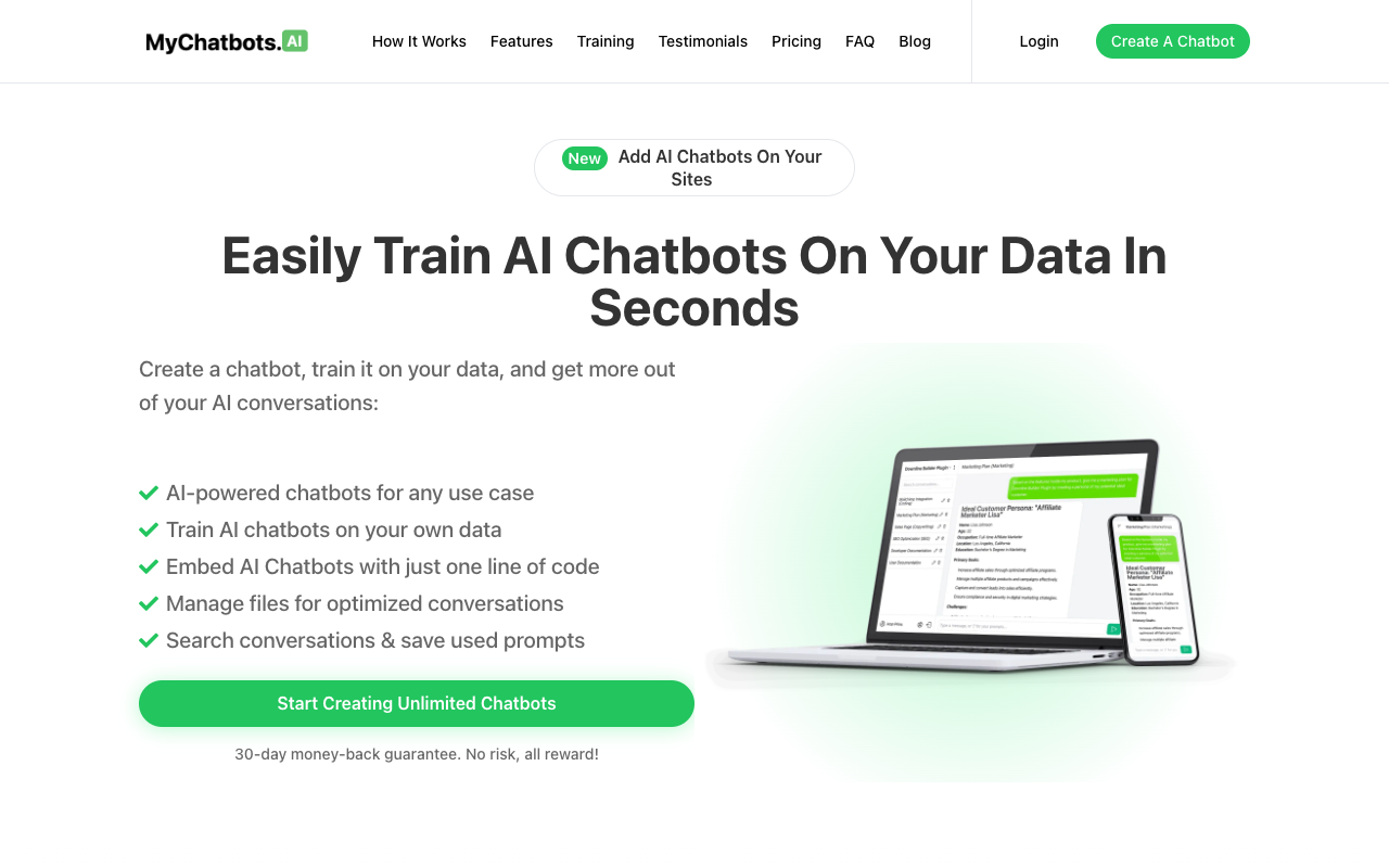 MyChatbots.AI - Transform Your Productivity with AI Chatbots