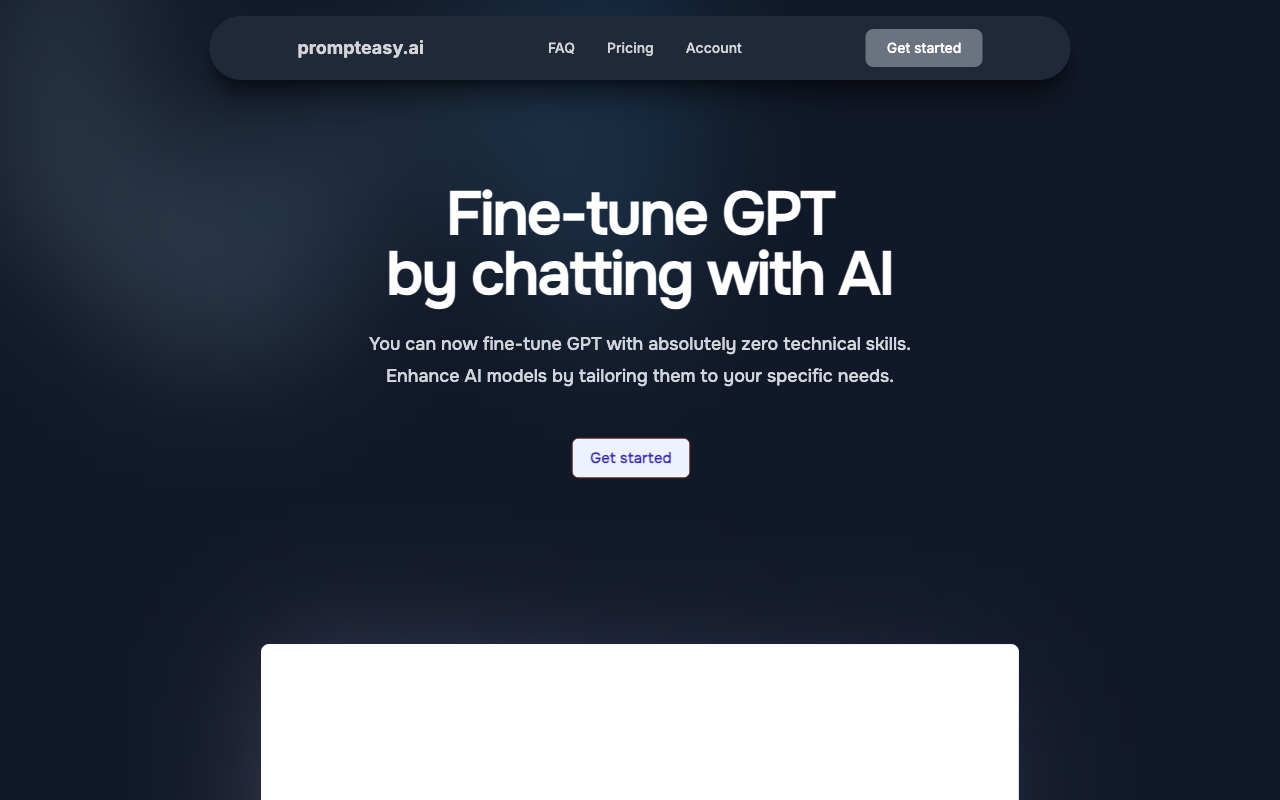 PromptEasy.ai - Craft Fine-Tuning Datasets for GPT in Under 5 Minutes