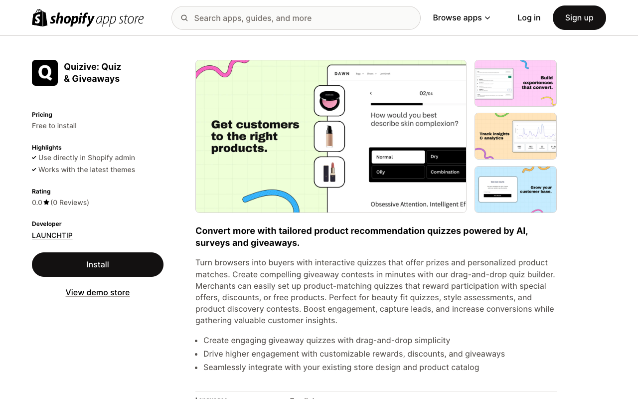 Quizive - Revolutionizing Product Discovery with AI-Driven Quizzes