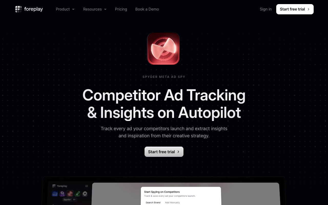 Spyder - Creative-First Ad Spy & AI Competitor Insights