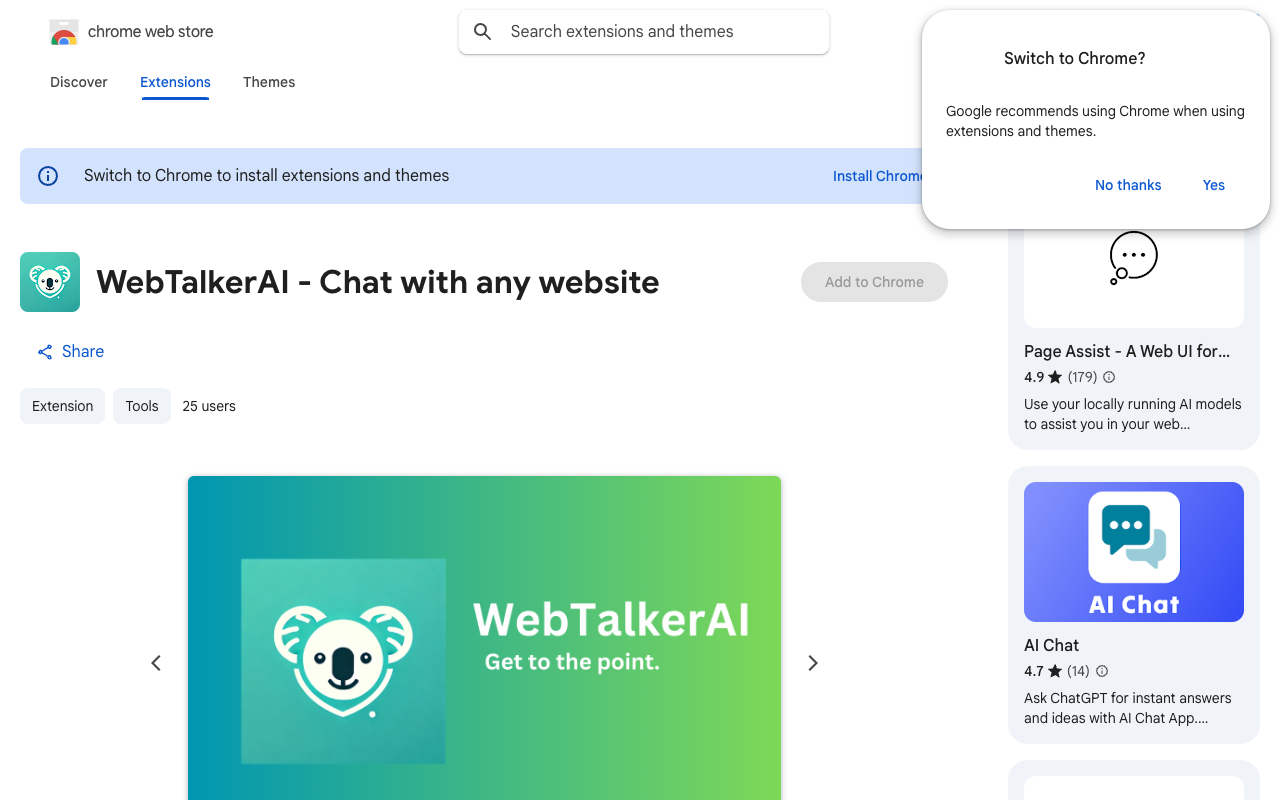 WebTalkerAI - Chat with any website