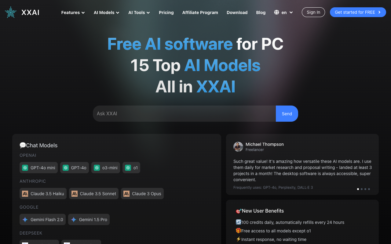 XX.AI - Your Premier Desktop AI Copilot AI Productivity Writing