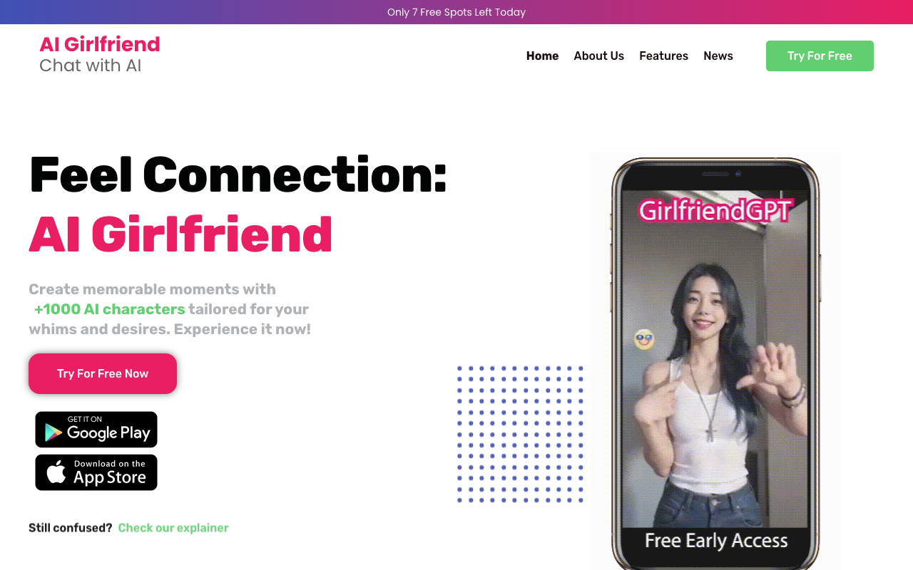 AI Girlfriend - The Perfect Virtual GF - Experience No Filter AI Chats And Images Now