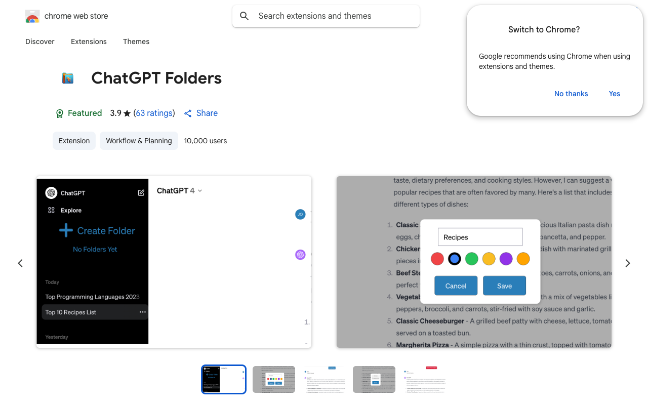ChatGPT Folders - Organize your ChatGPT chats