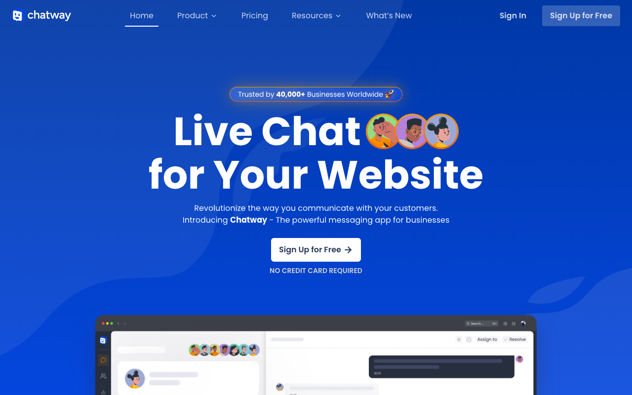 Chatway - Turn Your Website Visitors into Happy Customers with Live Chat