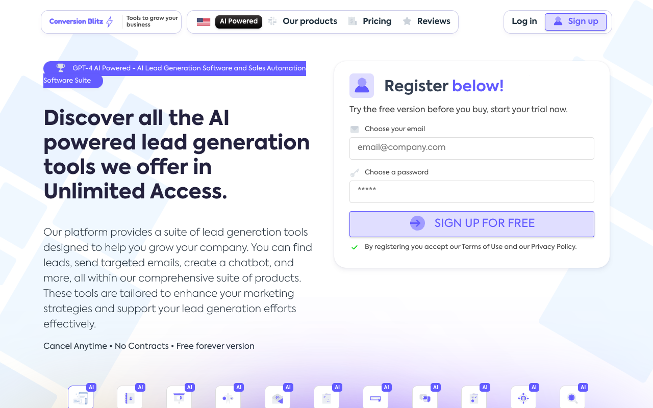 Conversion Blitz - AI Lead Generation Software and Sales Automation Software