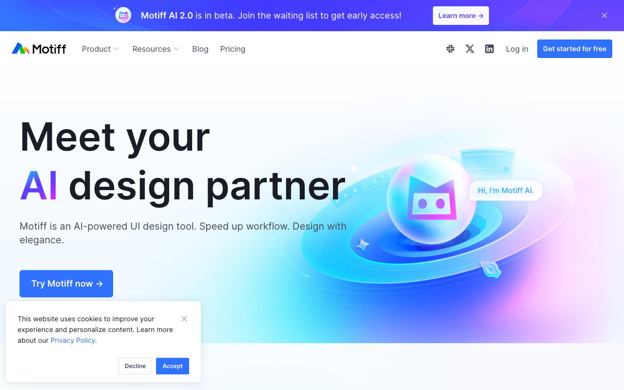 Motiff - AI-powered Professional UI Design Tool