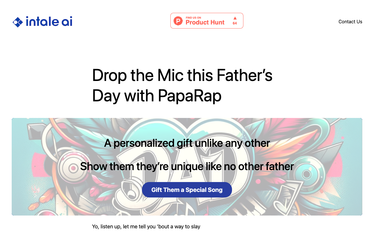 PapaRap - Personalized Rap Songs for Dad - Drop the Beat this Father's Day and Gift Them a Unique Song!