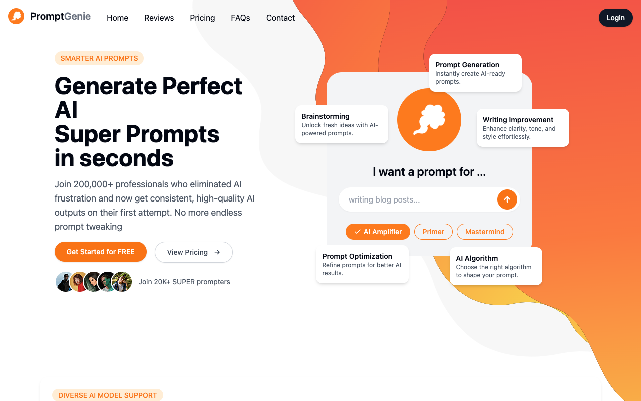 Prompt Genie - The Ultimate Prompt Generator for ChatGPT AI Writing Productivity