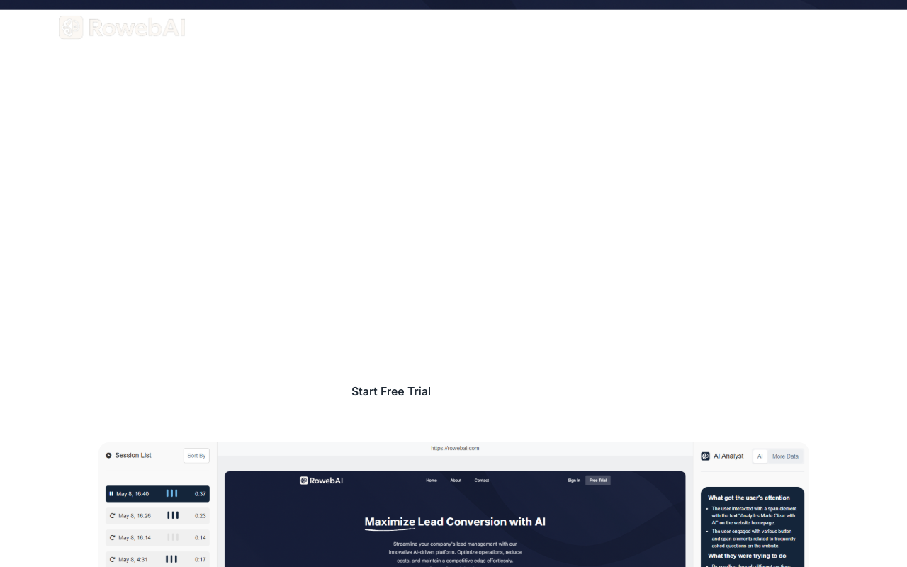 RowebCo AI Lead Management Tool - Streamline Your Company's Lead Management