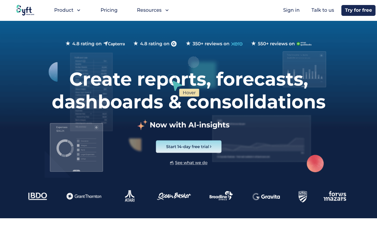 Syft Assist AI - AI-enhanced financial analytics & reporting