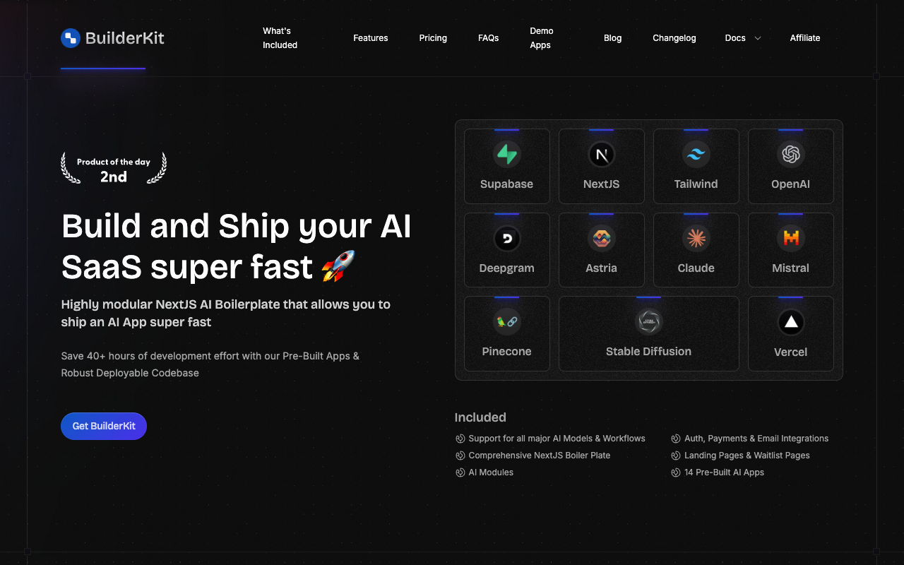 BuilderKit - Build and ship AI tools super fast