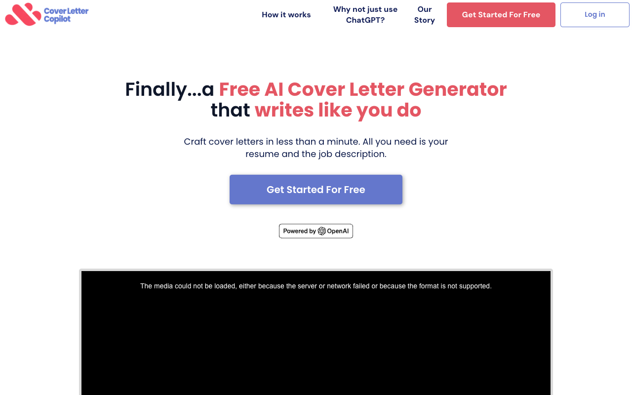 Cover Letter Copilot - Your AI-powered cover letter assistant