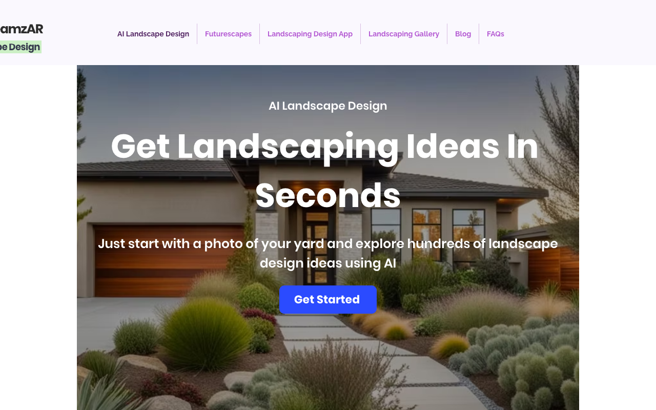 DreamzAR - Online Landscape Design With AI Powered 2D Design Tools