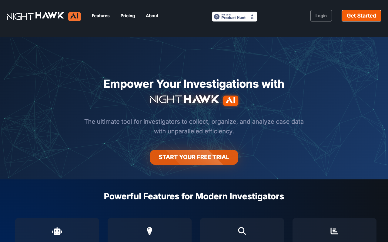 NightHawk - AI for Private Investigators - Your New Undercover Partner