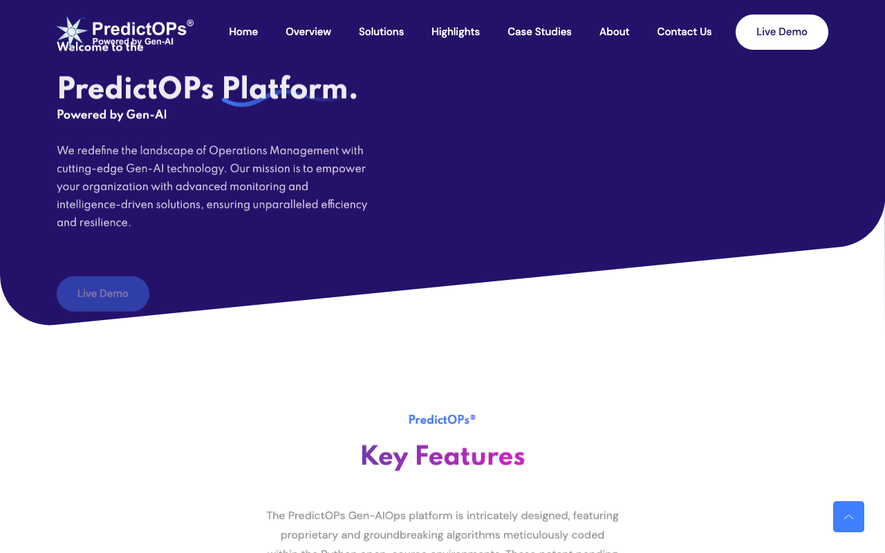 PredictOPS - Revolutionizing Operations Management with Gen-AI Technology