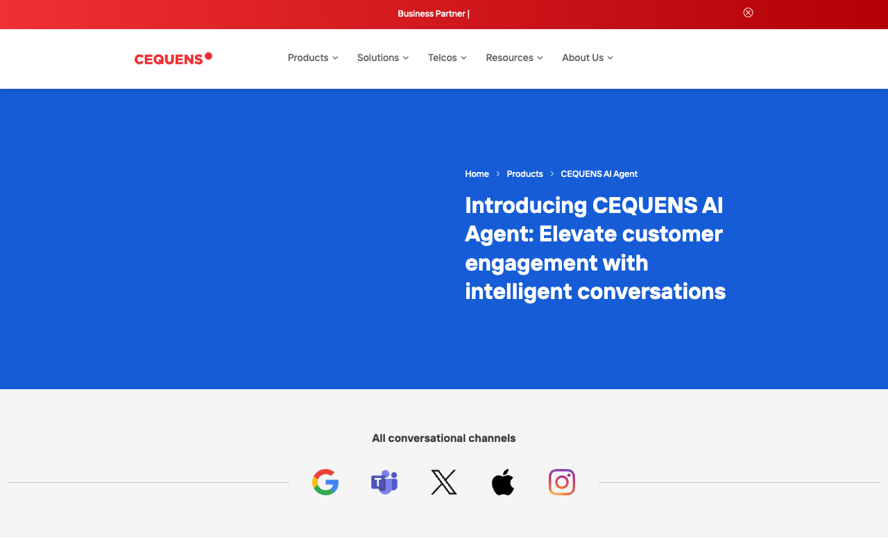 CEQUENS AI Agent - Effortlessly Engage Customers with AI-powered Conversations