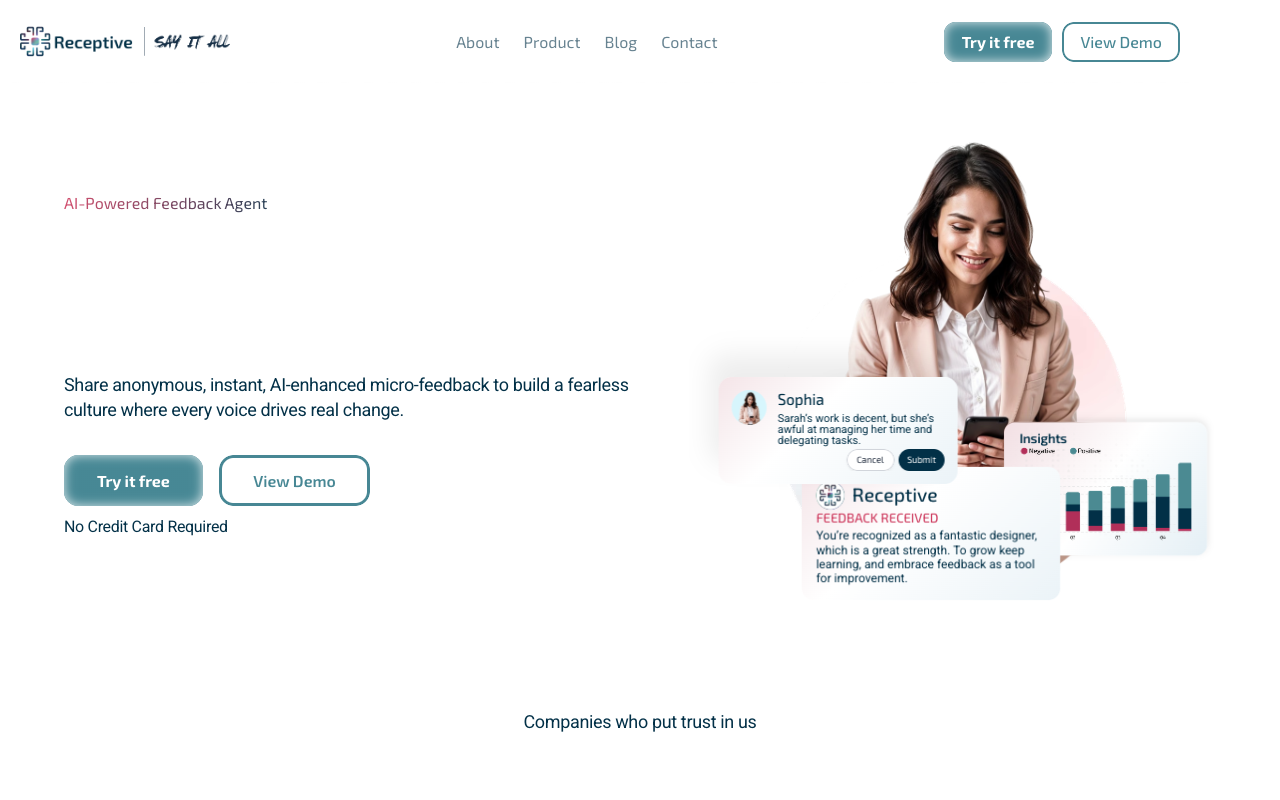 Receptive AI - Transforming Workplaces with Advanced Feedback