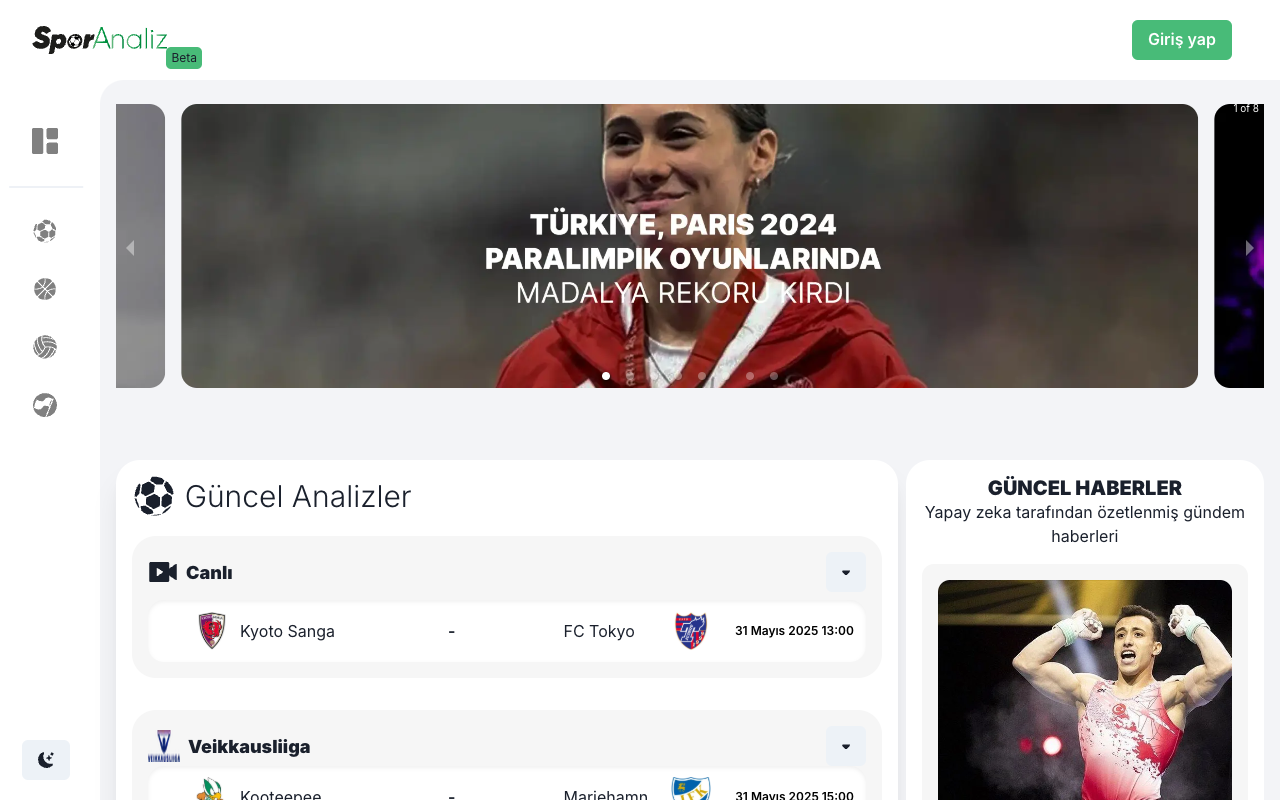 Sporanaliz - Unlock the Future of Sports with AI-Powered Predictions