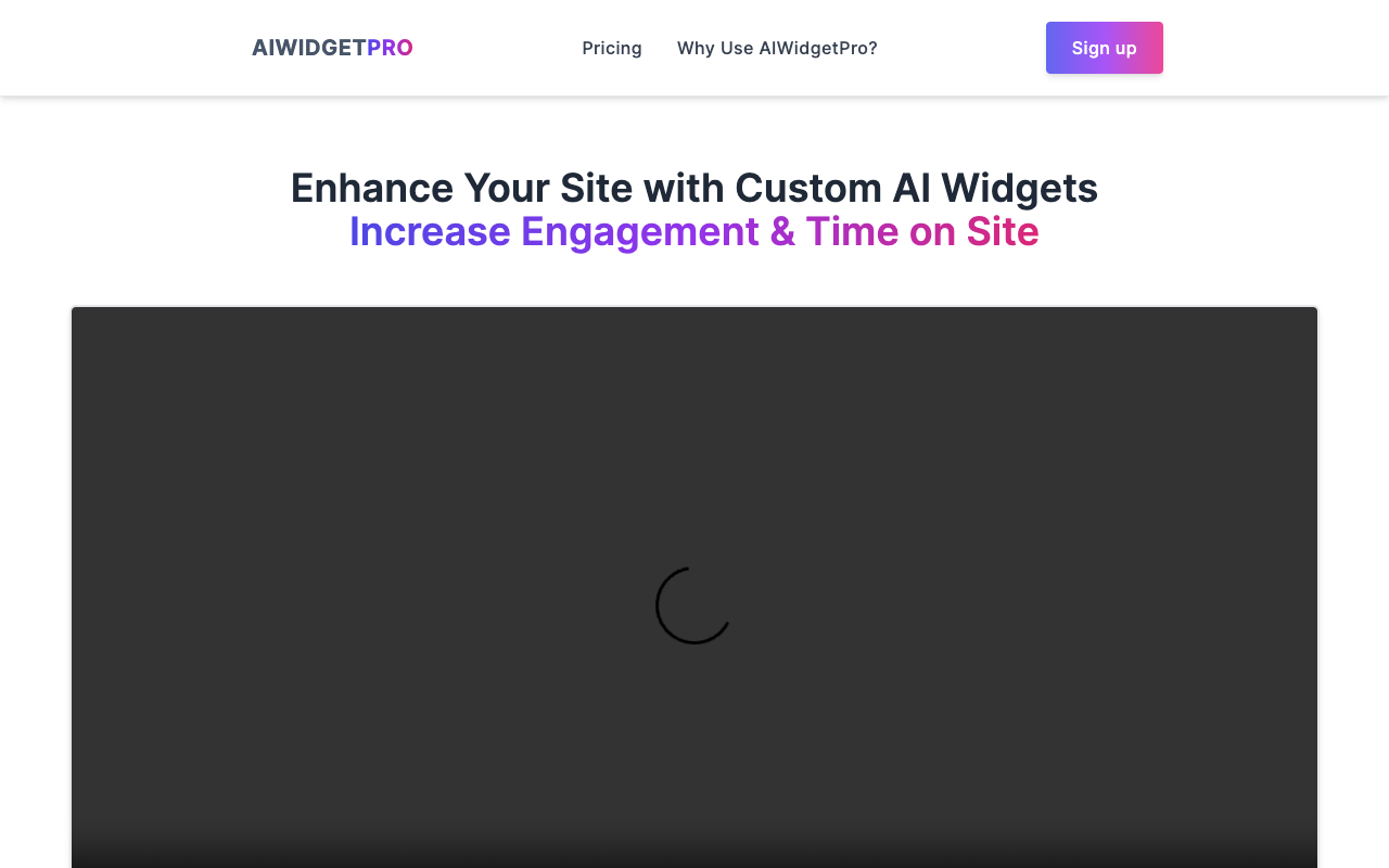 AIWidgetPro - Elevate Your Website with AI