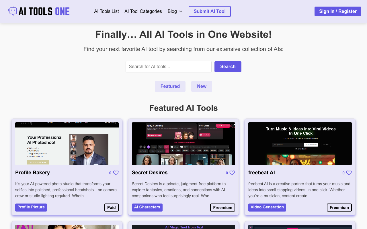 AI Tools One - Your One-Stop Shop for AI Solutions