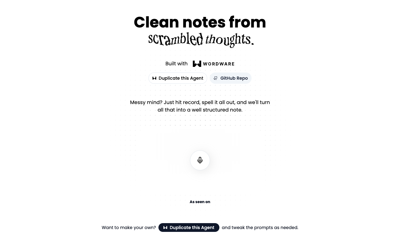 Audioscribe - Free and open-source AI to turn voice into structured notes