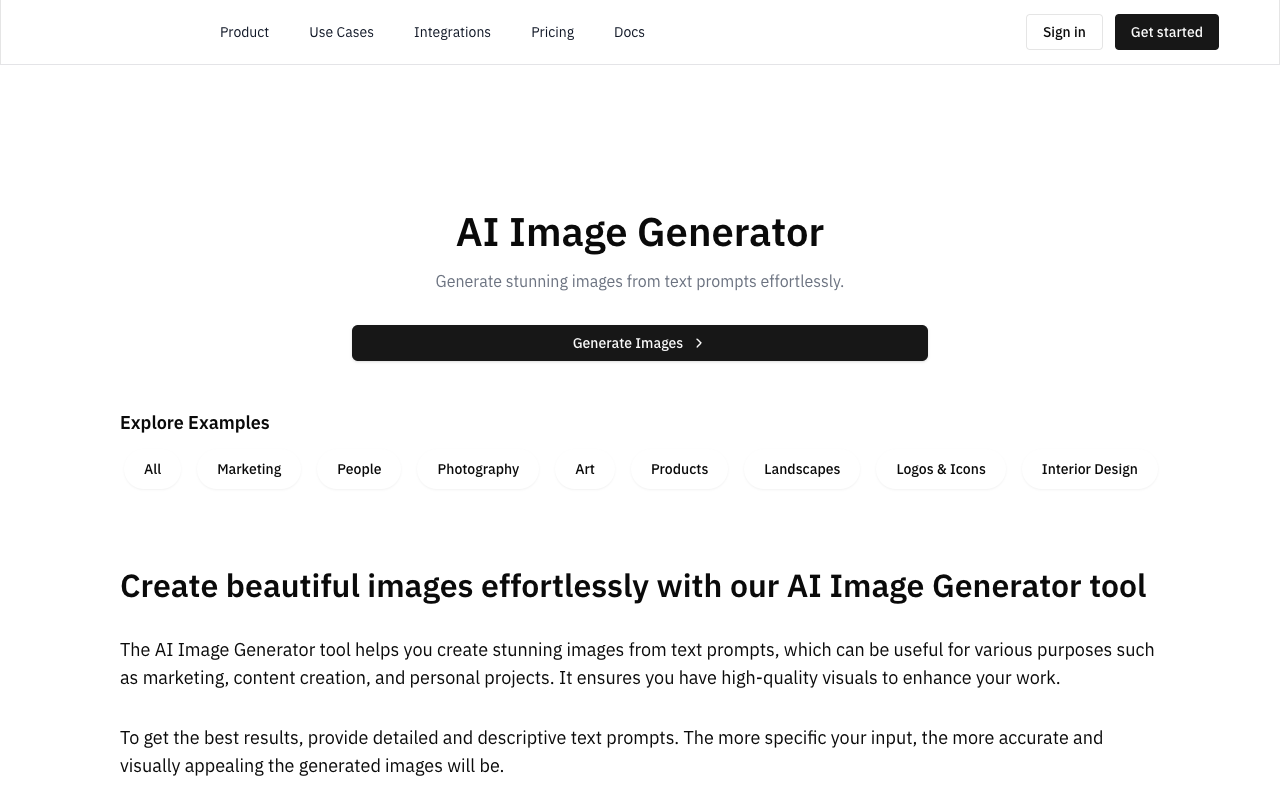 Free AI Image Generator - Create Stunning Images from Text Prompts Effortlessly