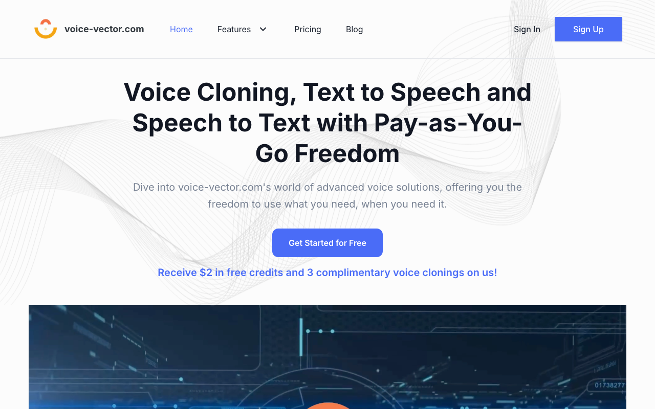 VoiceVector - Unlimited Voice Cloning, Text to Speech & Speech to Text