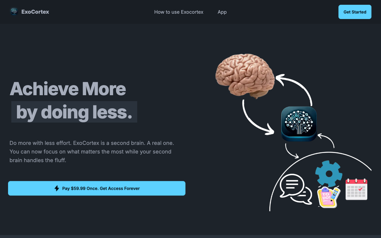 ExoCortex - Achieve More by doing less