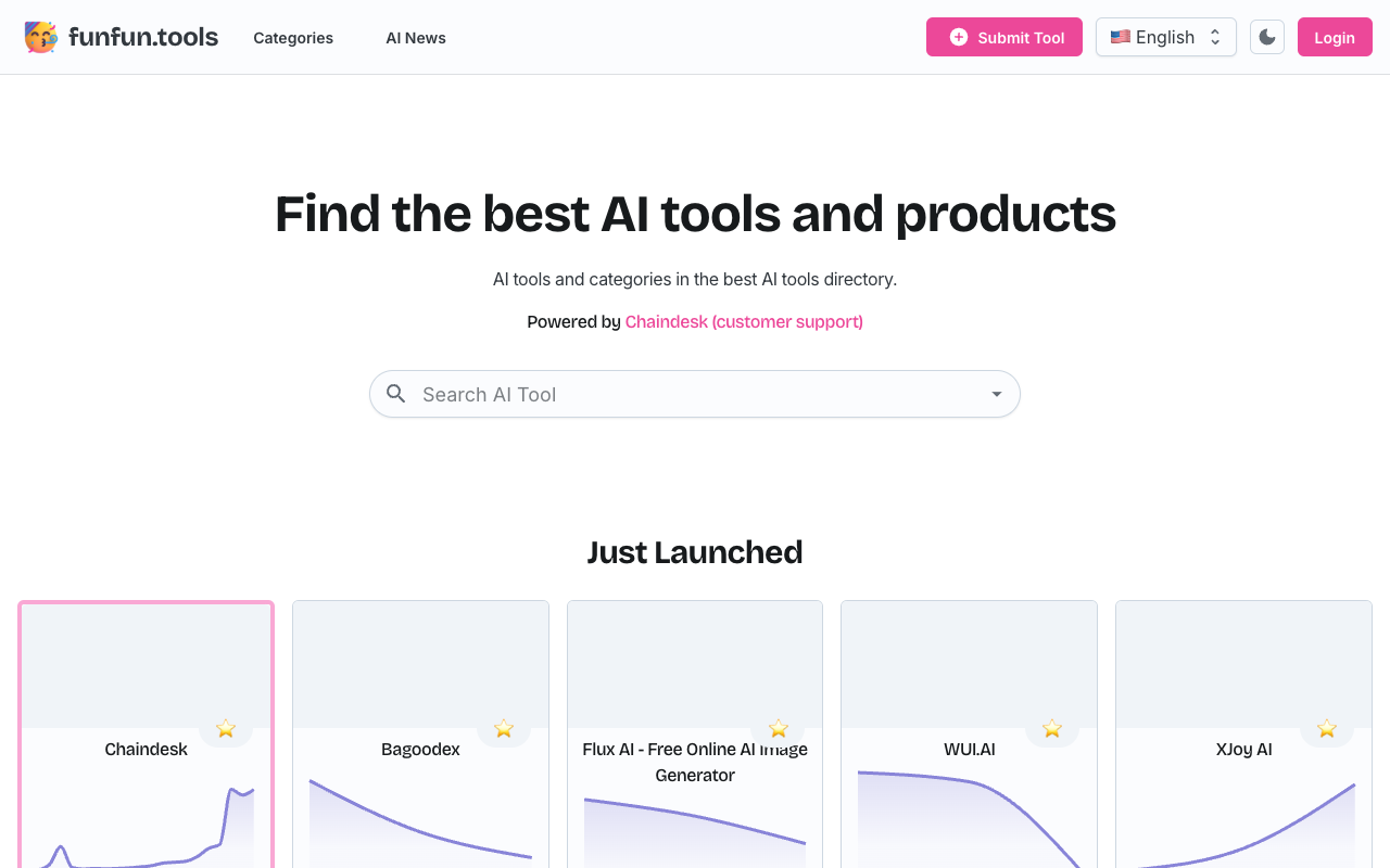 Funfun.tools - The largest AI tools directory on planet earth