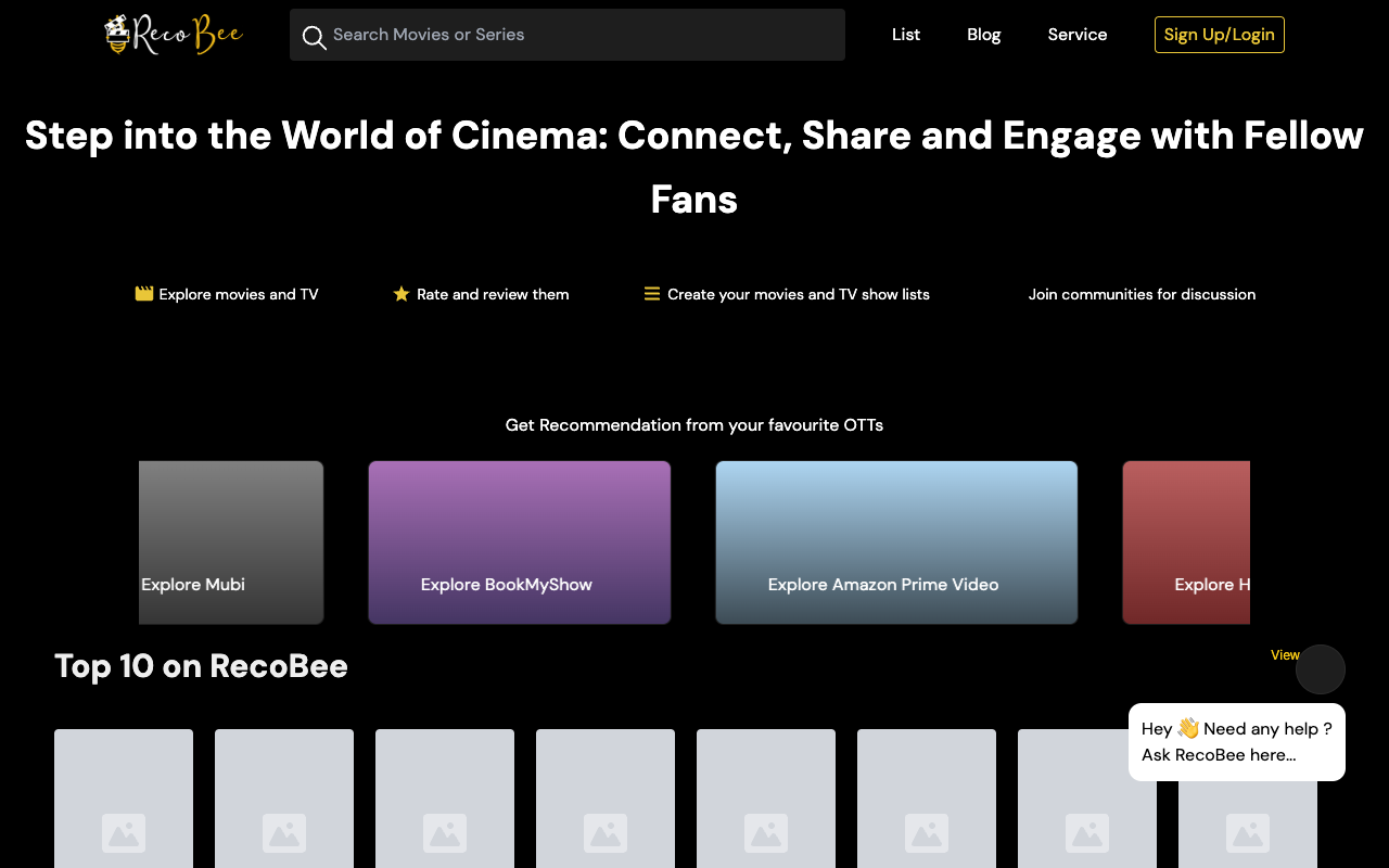 RecoBee - Solving What to Watch