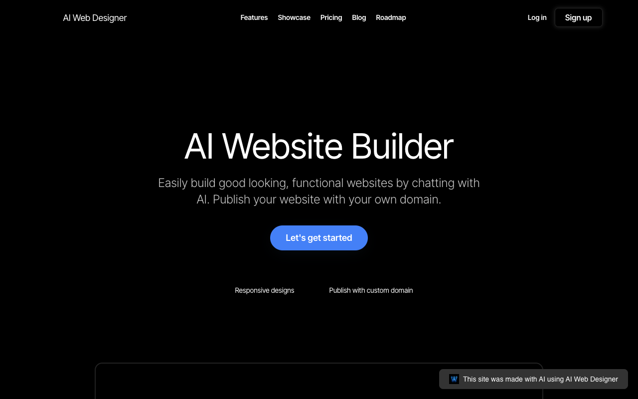 AI Web Designer - Redesign your website effortlessly with AI
