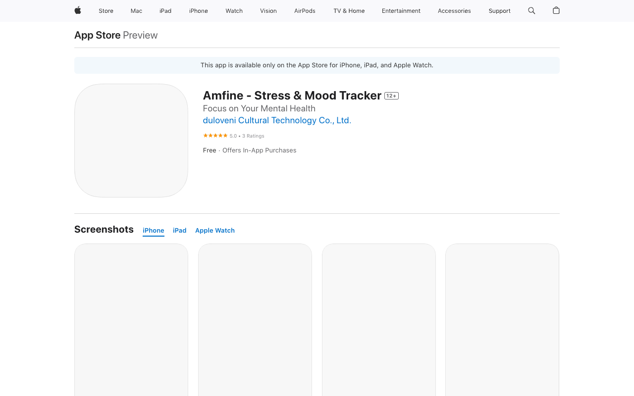 Amfine - Stress & Mood Tracker: Focus on Your Mental Health