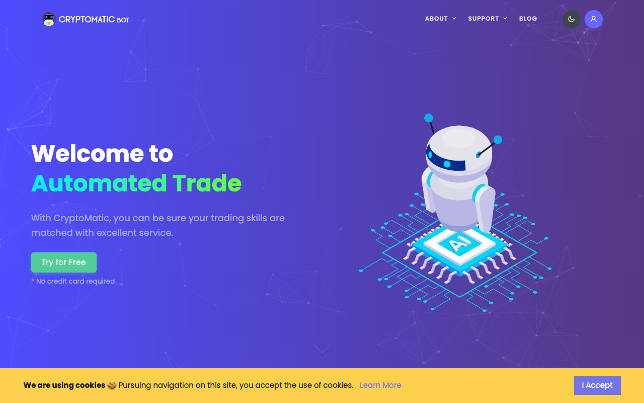 CryptoMatic Bot - Automated Algorithmic Trading