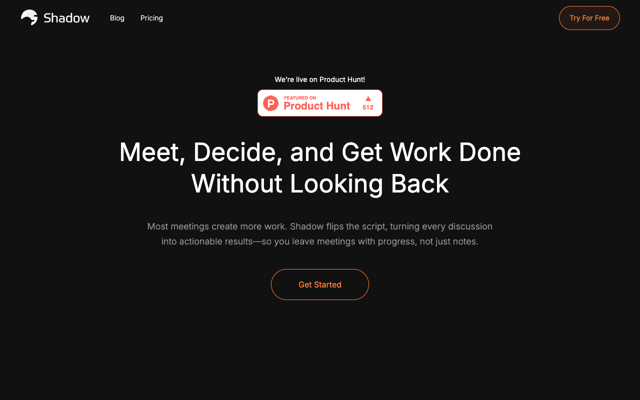Shadow - Your personal bot-free AI meeting assistant