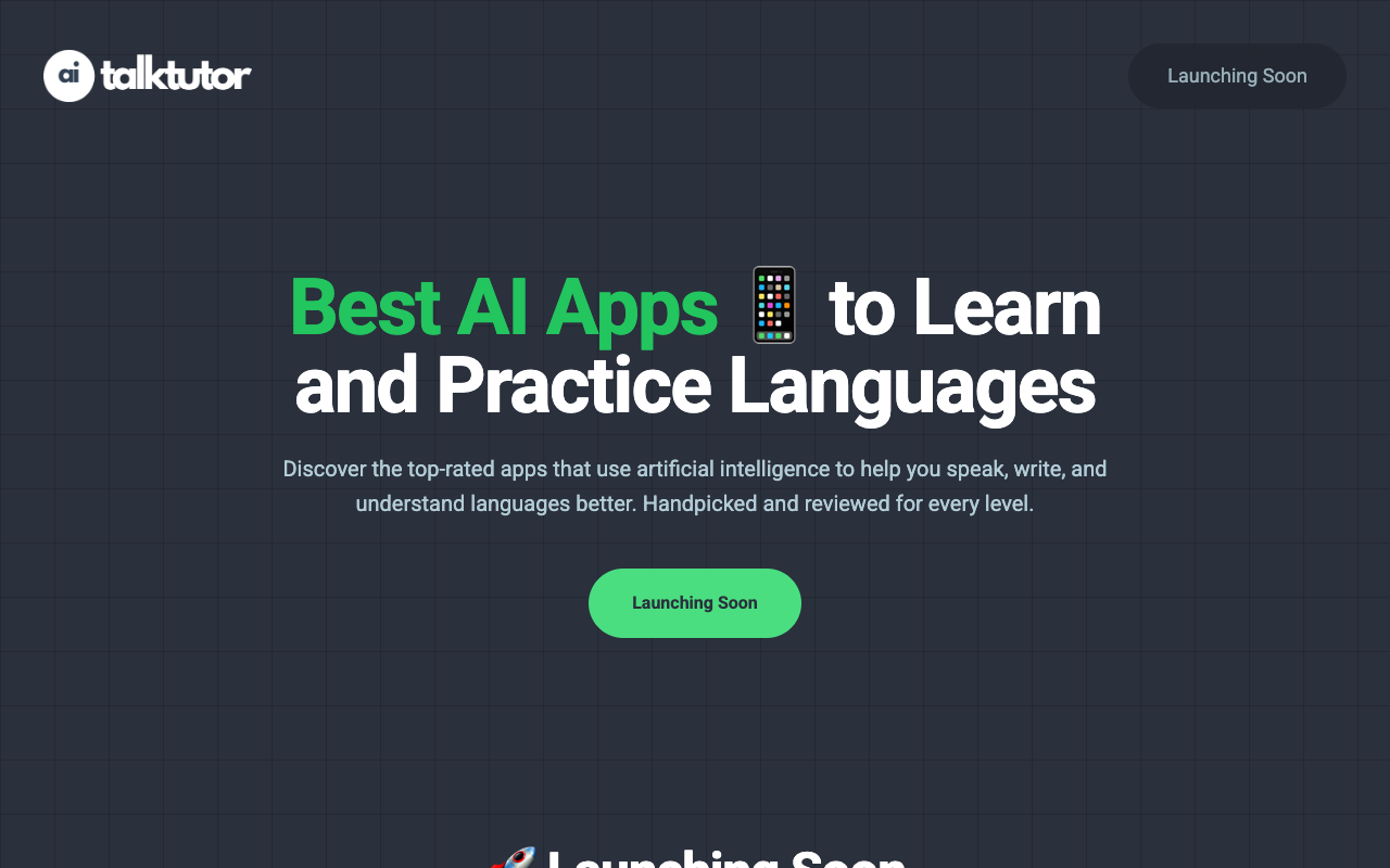 AITalkTutor - Revolutionizing Language Learning with AI AI Language Learning